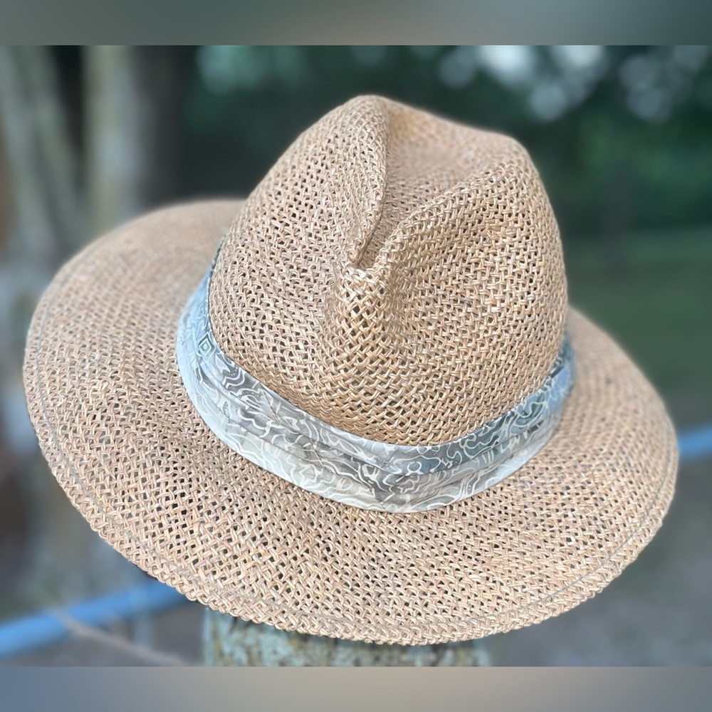 Dorfman Twisted Sea Grass Safari Hat Men’s Medium